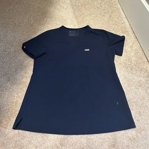 LIGHTLY worn Figs Navy Sz Small - small bleach spot on front